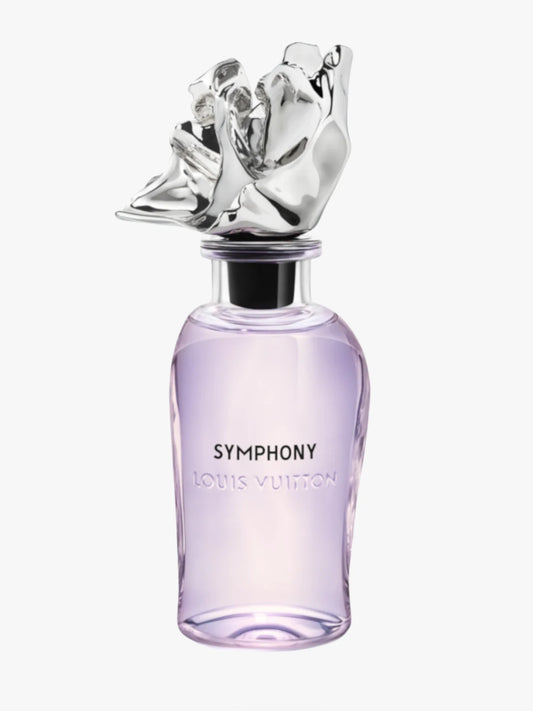 Louis Vuitton Symphony bottle on a white background