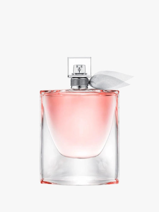 Lancome la vie est belle edp bottle on a grey background