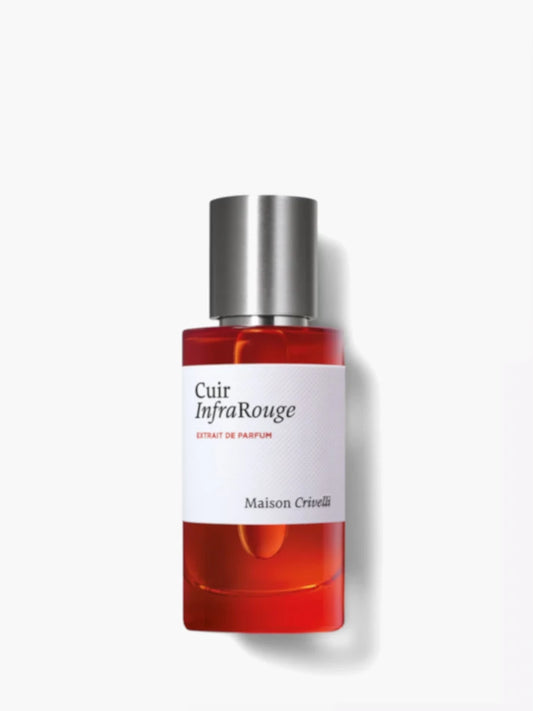 Maison Cravelli Cuir InfraRouge bottle on a white background