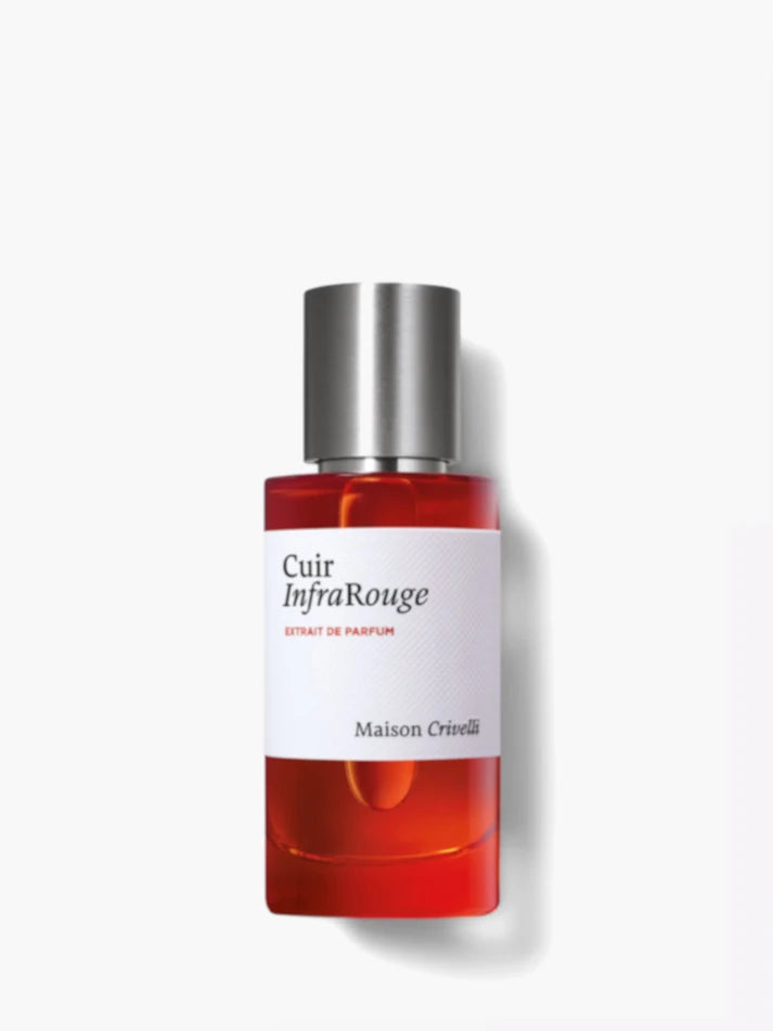 Maison Cravelli Cuir InfraRouge bottle on a white background