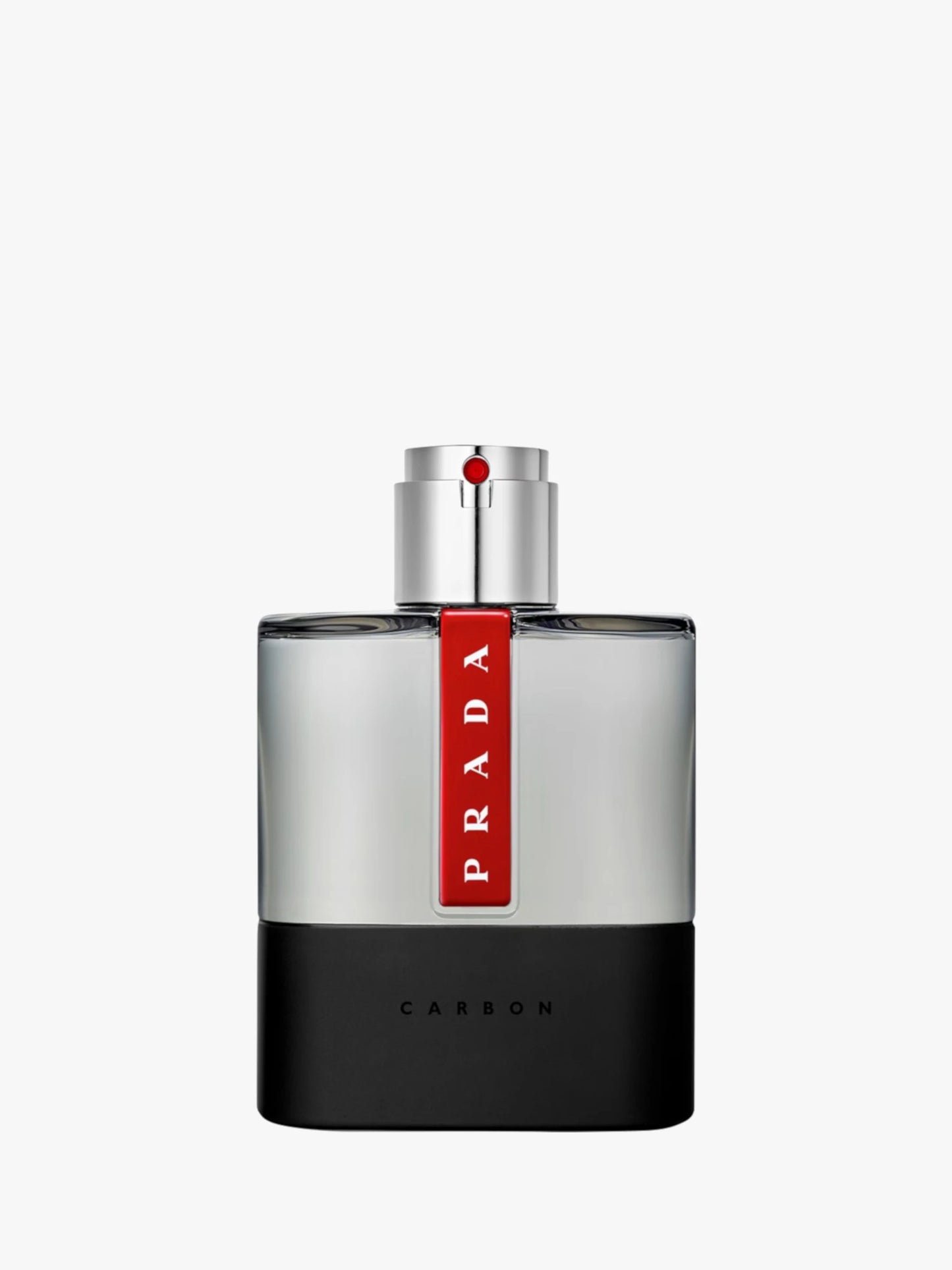 Prada Luna Rossa Carbon bottle on a white background