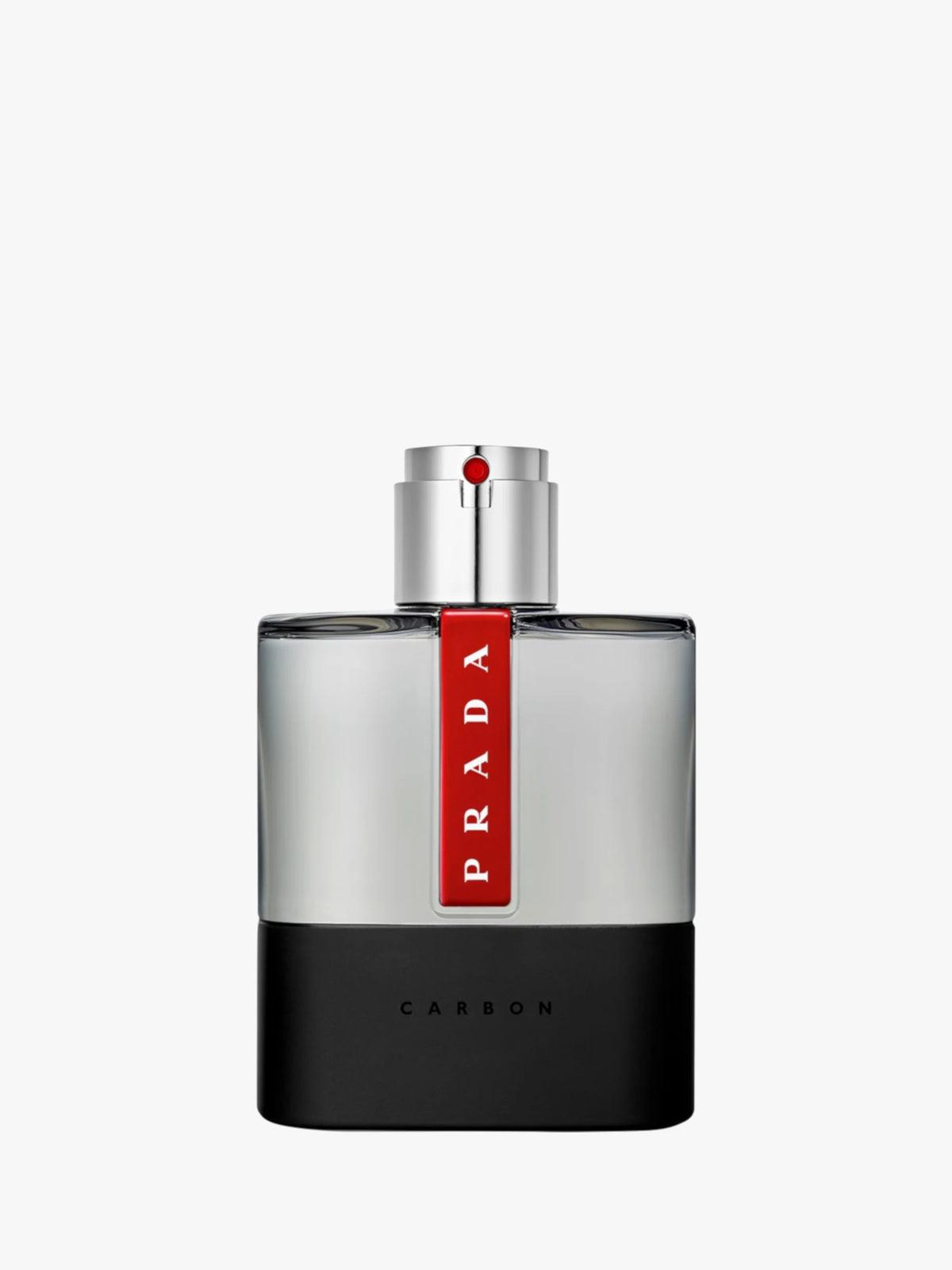 Prada Luna Rossa Carbon bottle on a white background