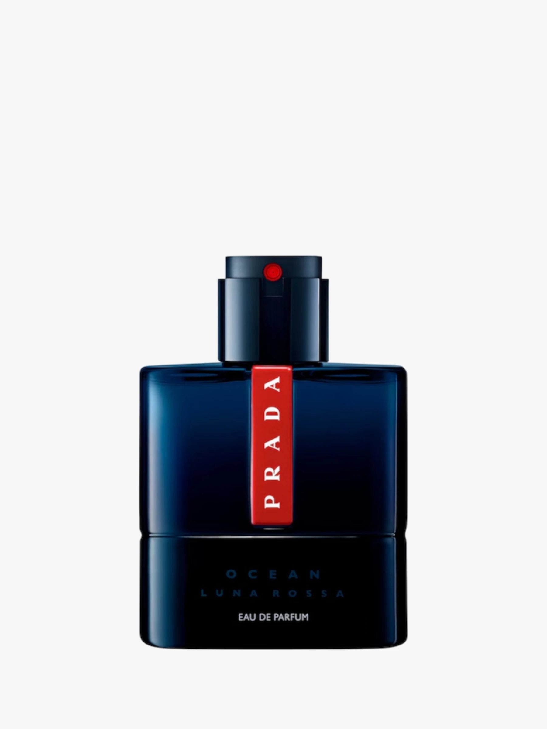 Prada Luna Rossa Ocean bottle on a white background